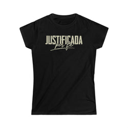 Image of Justificada por Fe Camisa Cristiana de Mujer - Joe Camilo Designs