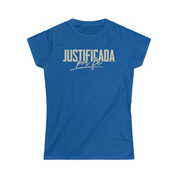 Image of Justificada por Fe Camisa Cristiana de Mujer - Joe Camilo Designs