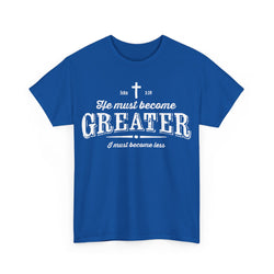 Image of He Must Become Greater Vintage Shirt