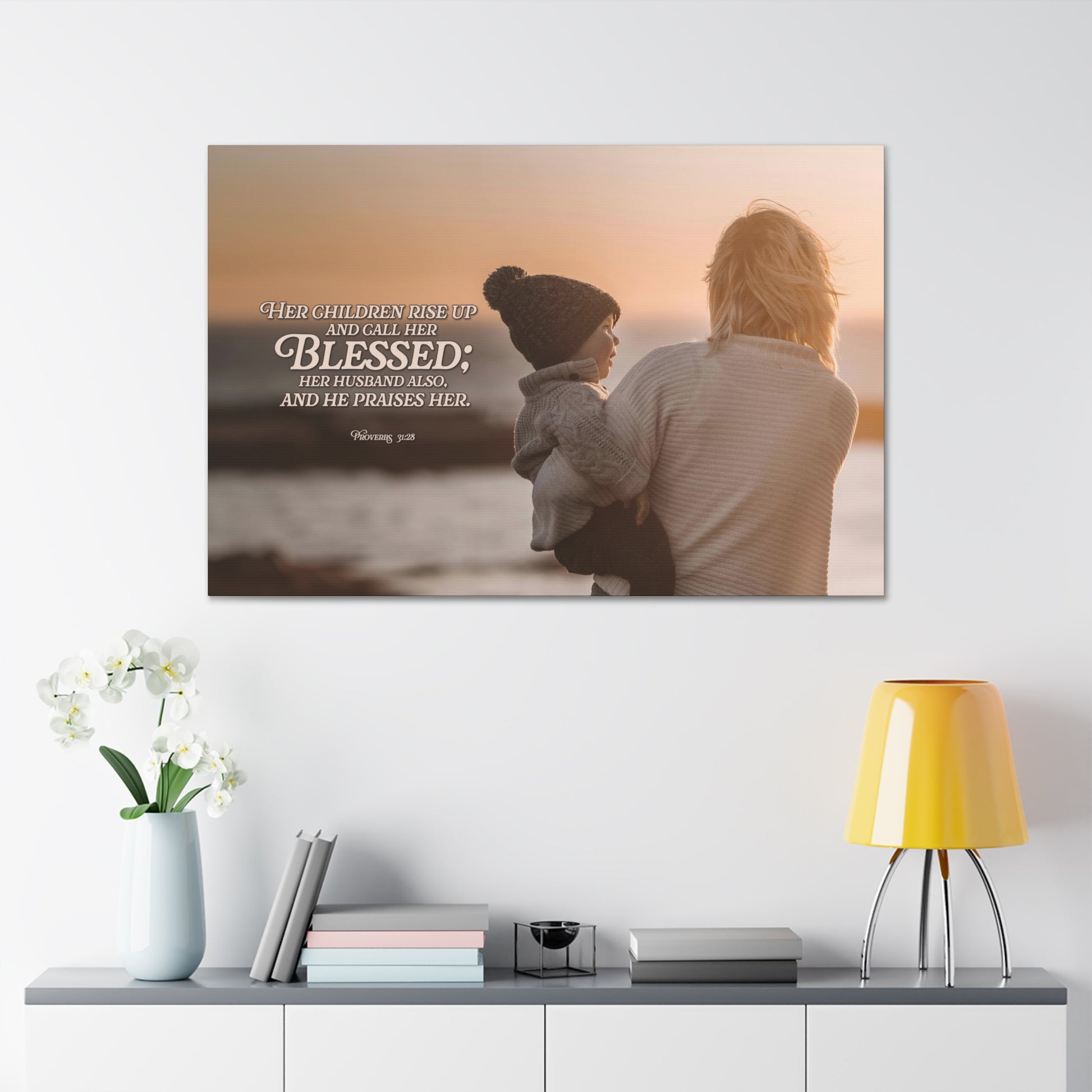 Blessed Woman - Prov. 31:28 Canvas