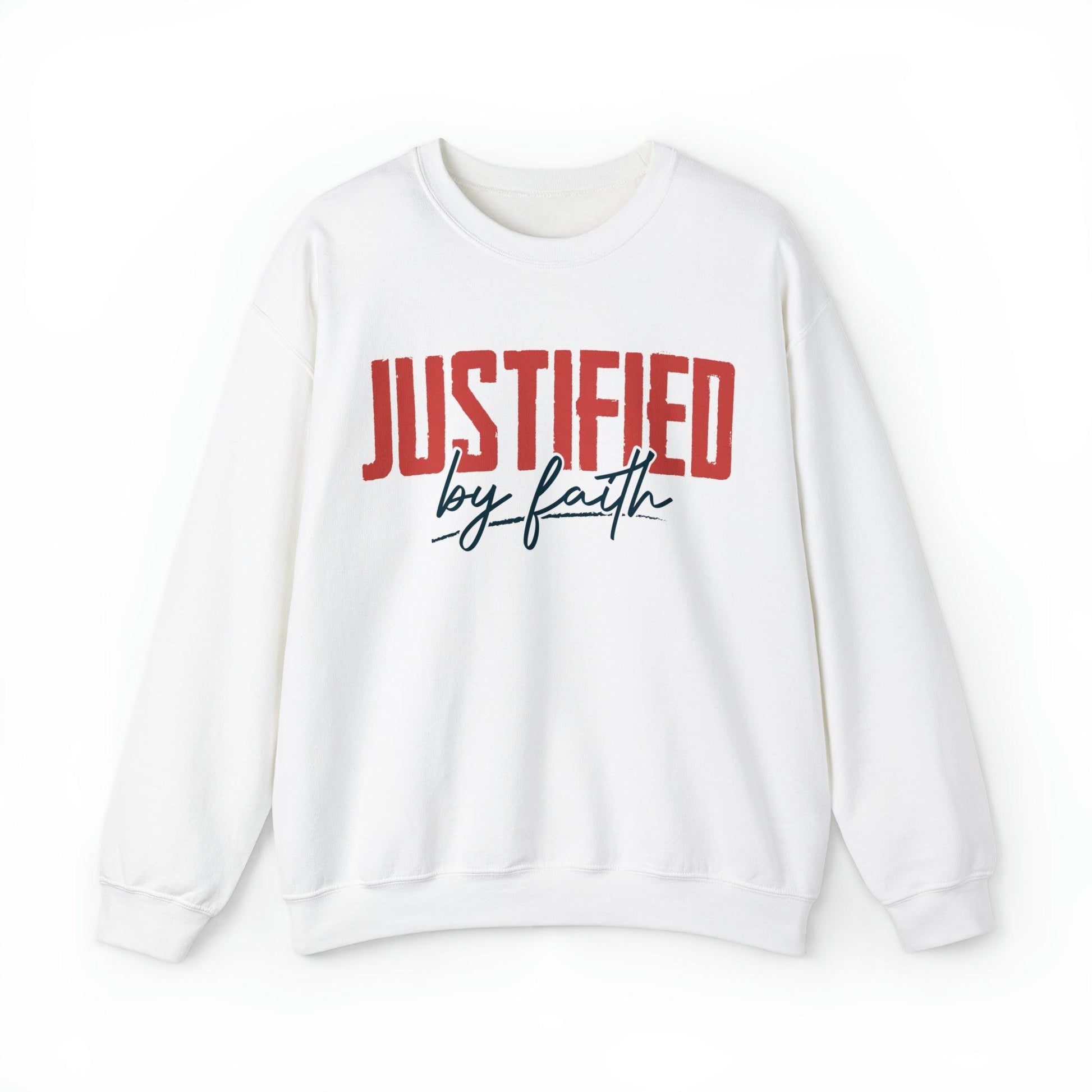 Justified by Faith Christian Sweatshirt - Joe Camilo Designs