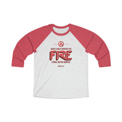 Image of When I Walk Through the Fire Christian Shirt with Fire Icon - Joe Camilo Designs