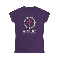 Image of Salvation Women Christian T-Shirt - Joe Camilo Designs