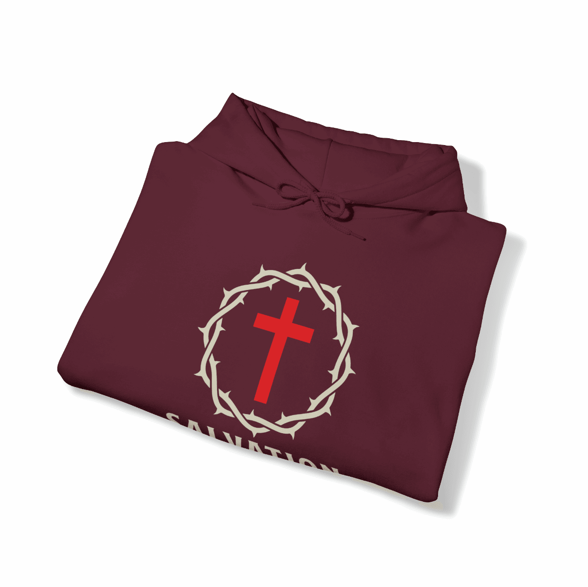 Salvation Christian Hoodie with Cross and Crown - Joe Camilo Designs