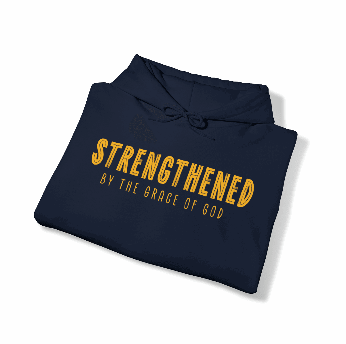 Strengthened by the Grace of God Christian Hoodie - Joe Camilo Designs