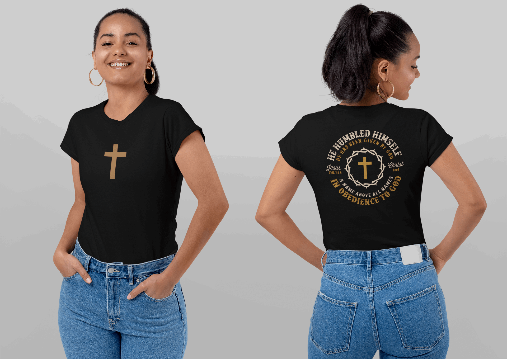 He Humbled Himself Christian Women Shirt - Joe Camilo Designs