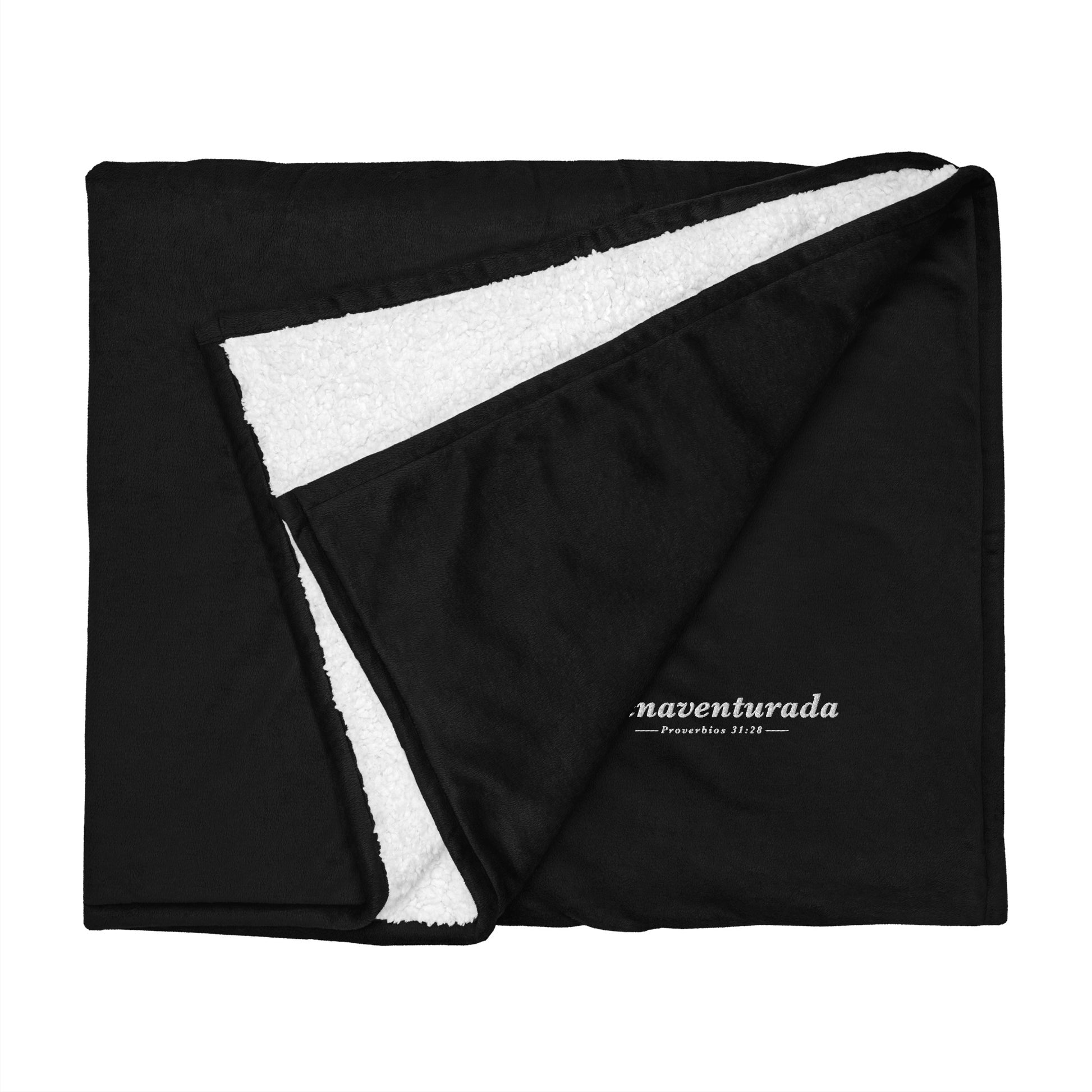 "Bienaventurada" - Bordado - Premium Sherpa Blanket