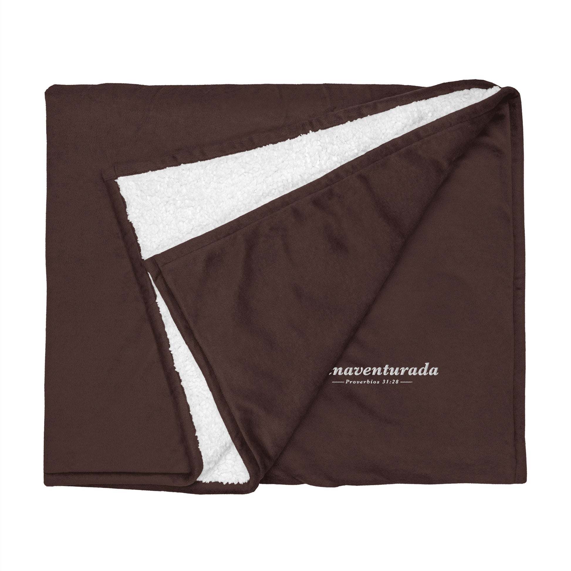 "Bienaventurada" - Bordado - Premium Sherpa Blanket