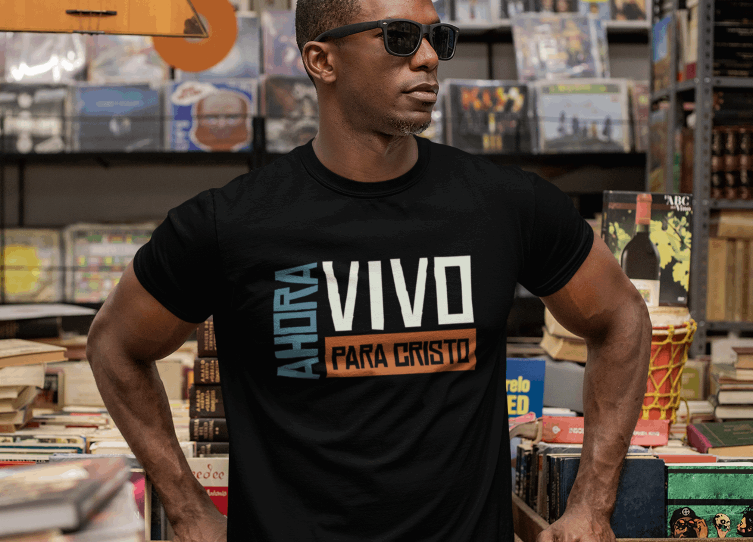 Ahora Vivo para Cristo Camisa Cristiana - Joe Camilo Designs