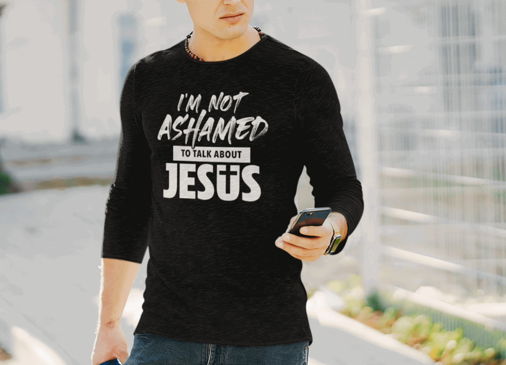 I am Not Ashamed to Talk About Jesus Christian T-Shirt - Joe Camilo Designs