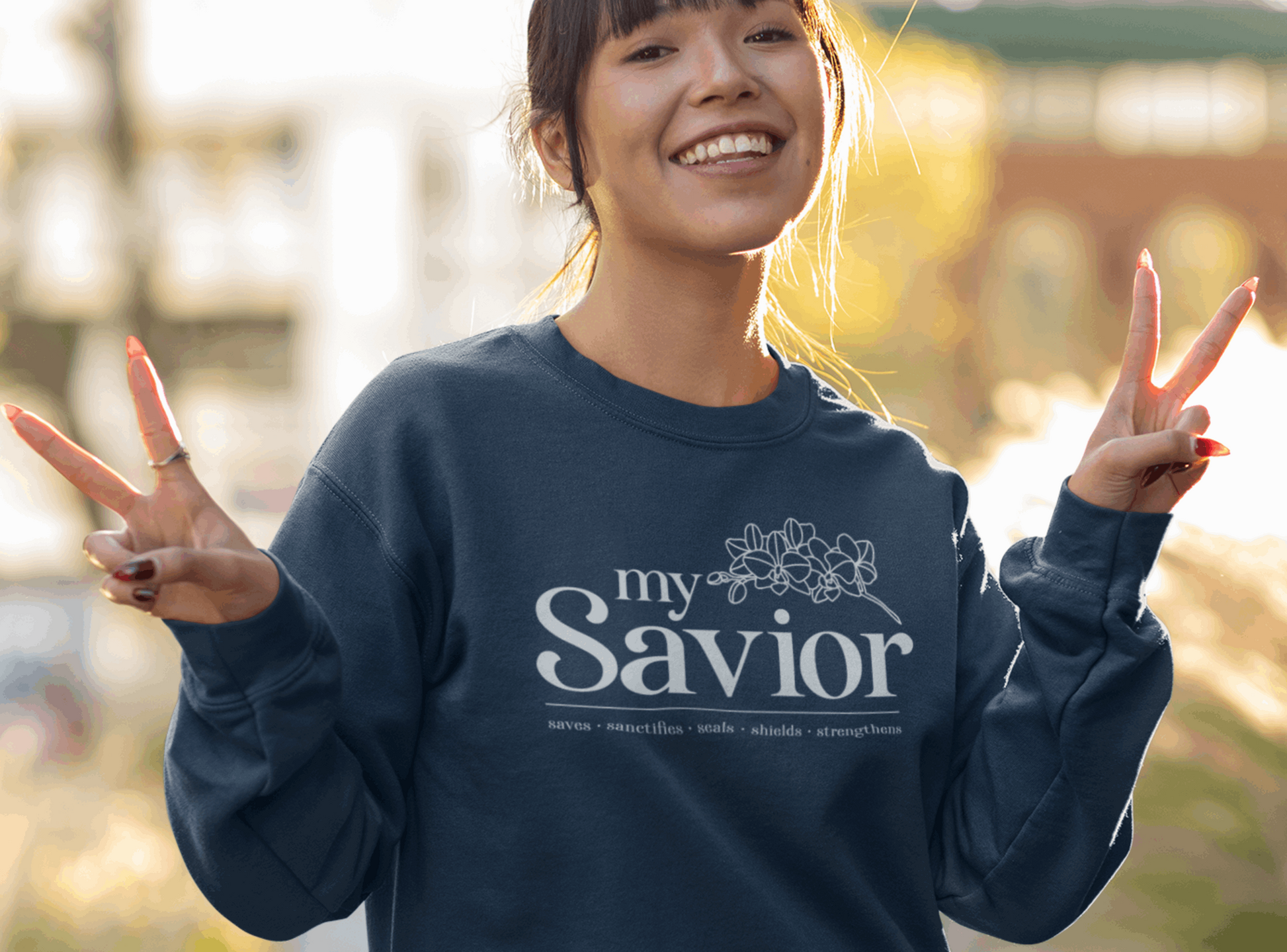 My Savior Christian Women Sweatshirt - Joe Camilo Designs