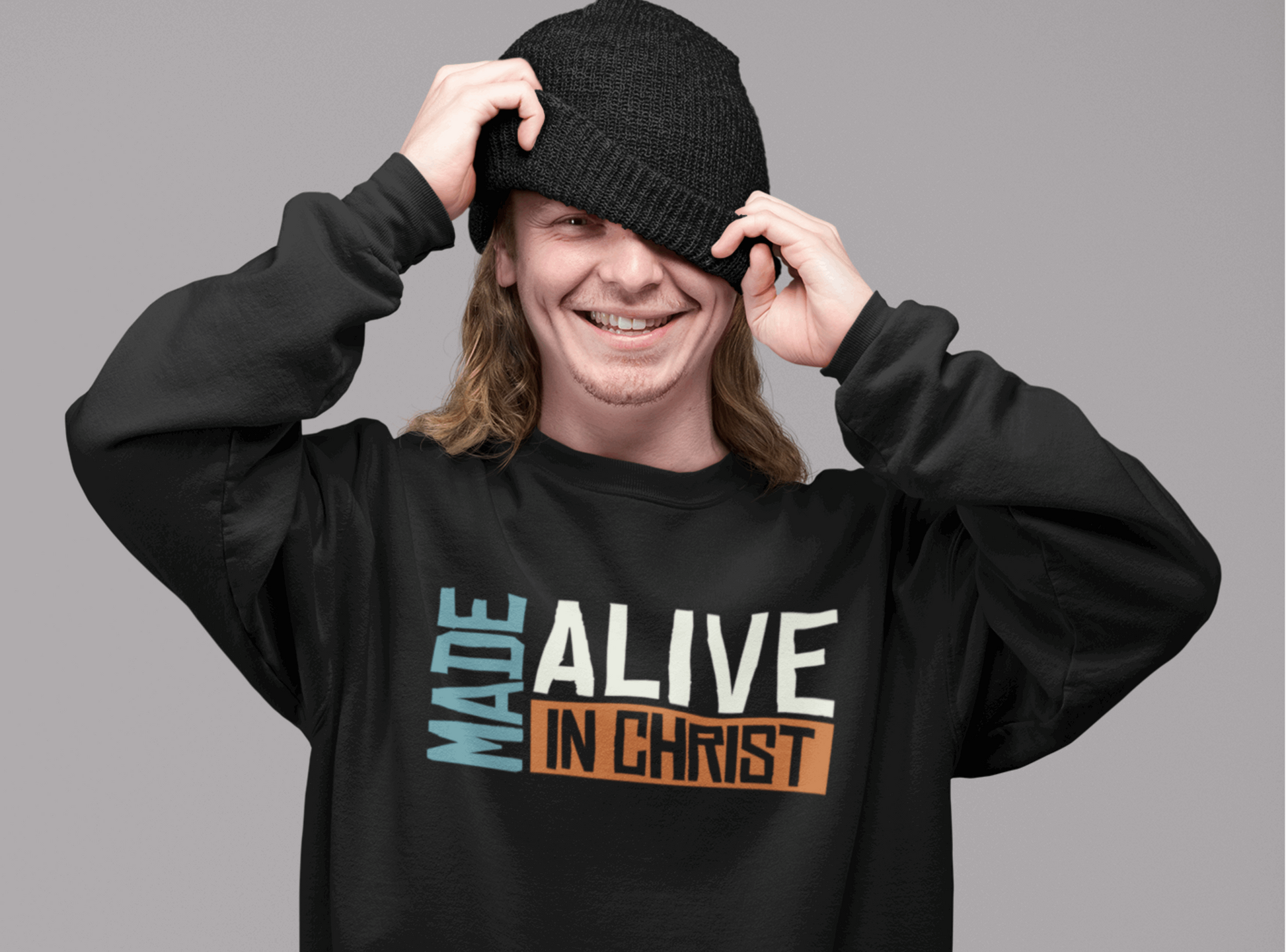 Made Alive in Christ Christian Sweatshirt - Joe Camilo Designs