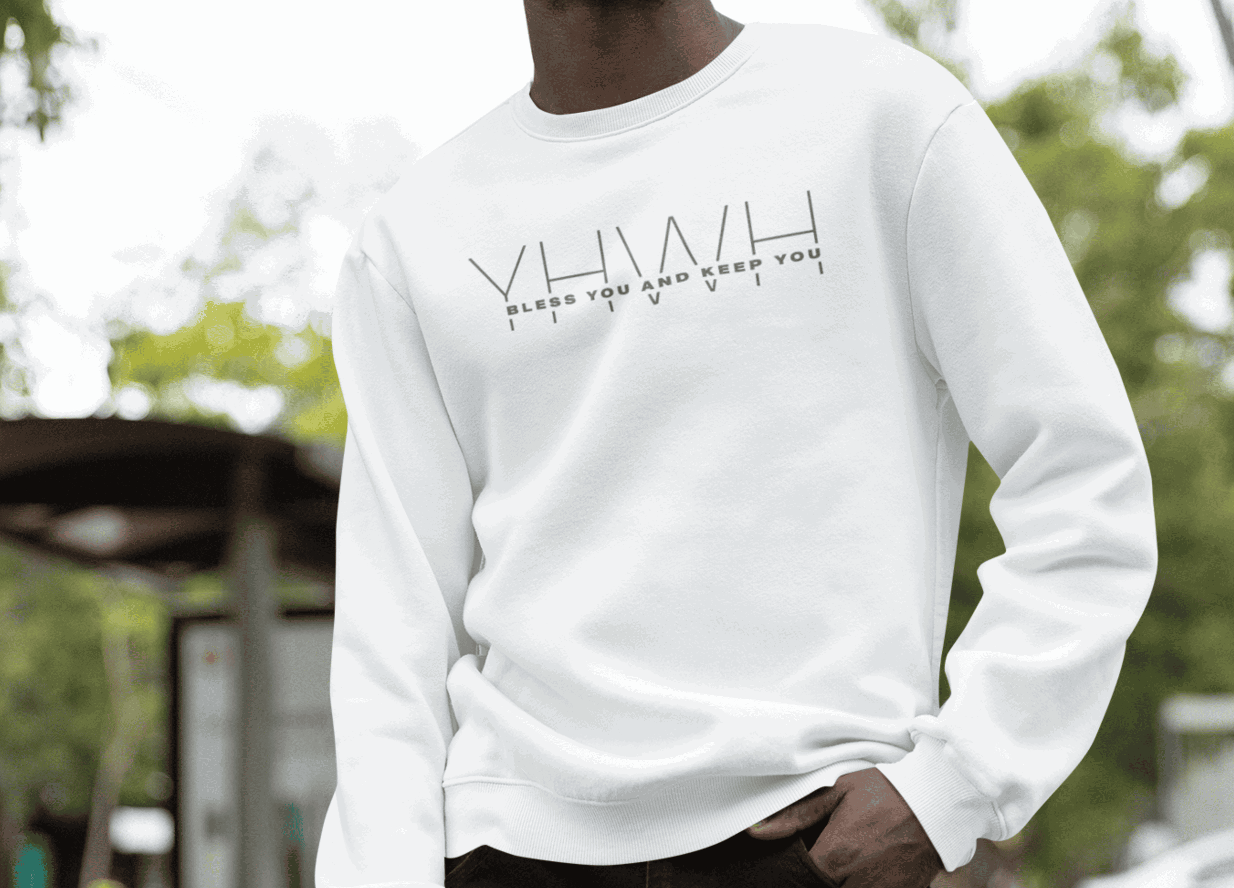 YHWH (Jehovah/Yahweh) Bless you and Keep You Christian Sweatshirt - Joe Camilo Designs