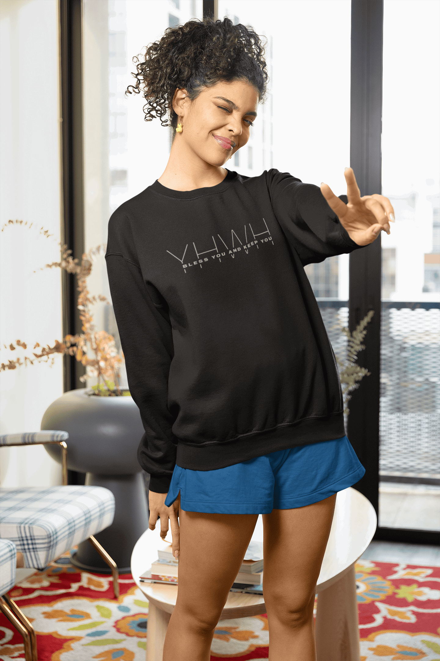 YHWH (Jehovah/Yahweh) Bless you and Keep You Christian Sweatshirt - Joe Camilo Designs