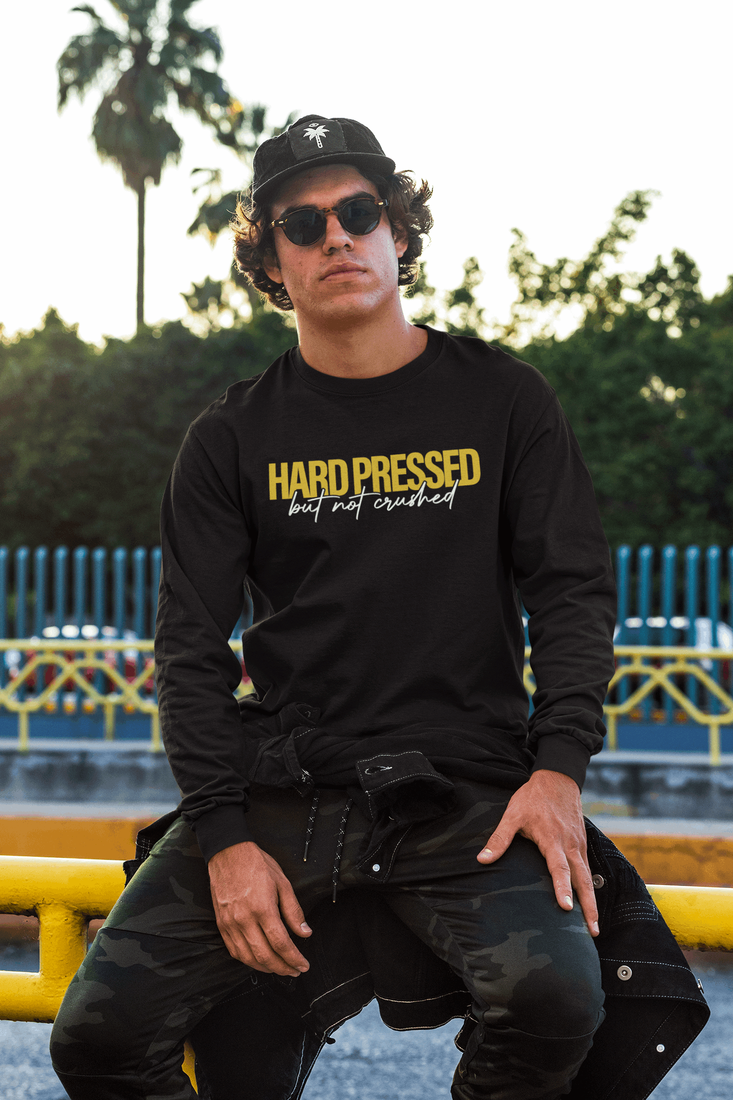 Hard Pressed Christian Long Sleeve Shirt - Joe Camilo Designs