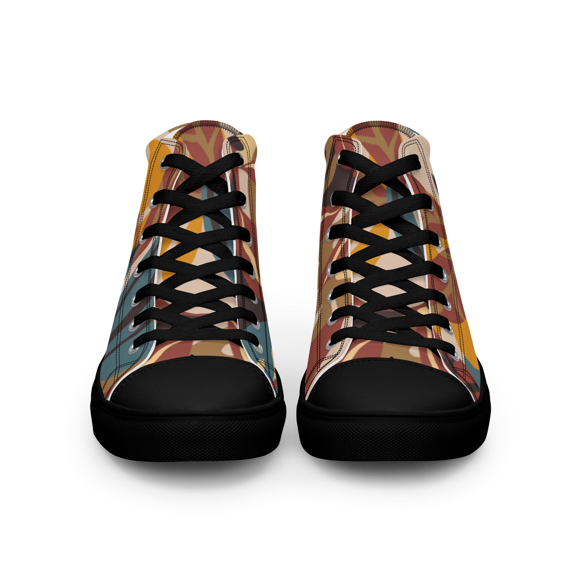 "Cool Leaf" Men’s High Top Canvas