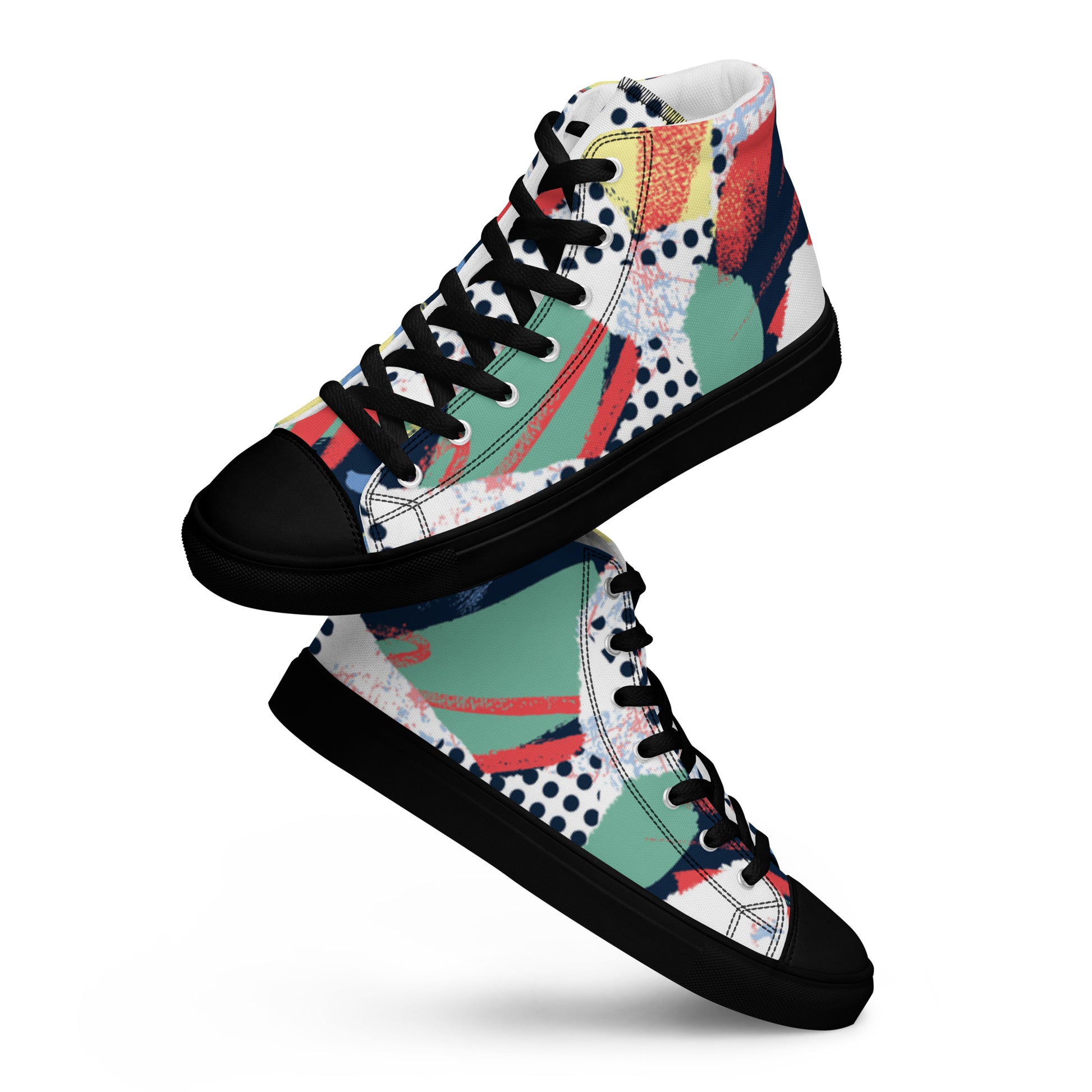 "The Maze" Men’s High top Canvas