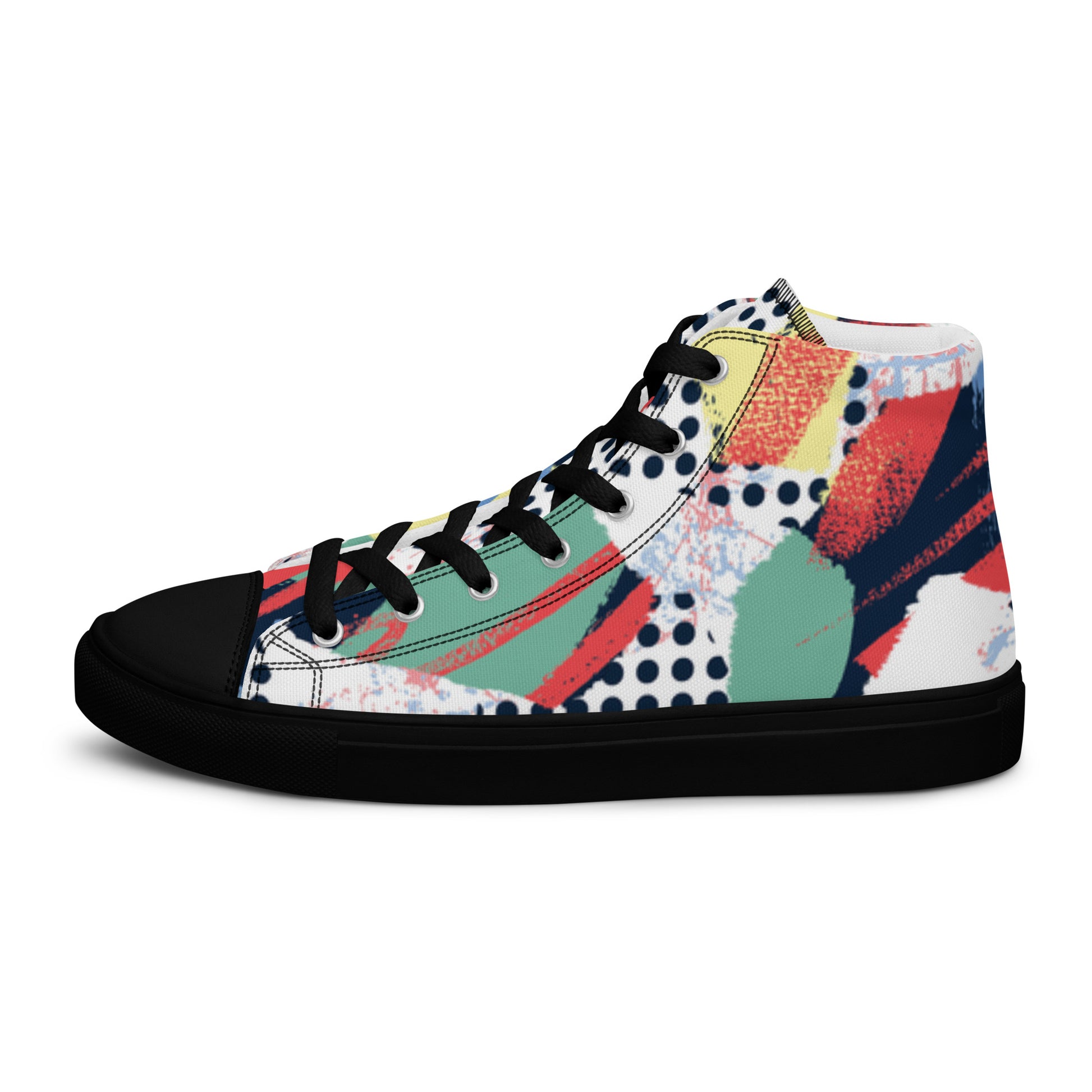 "The Maze" Men’s High top Canvas