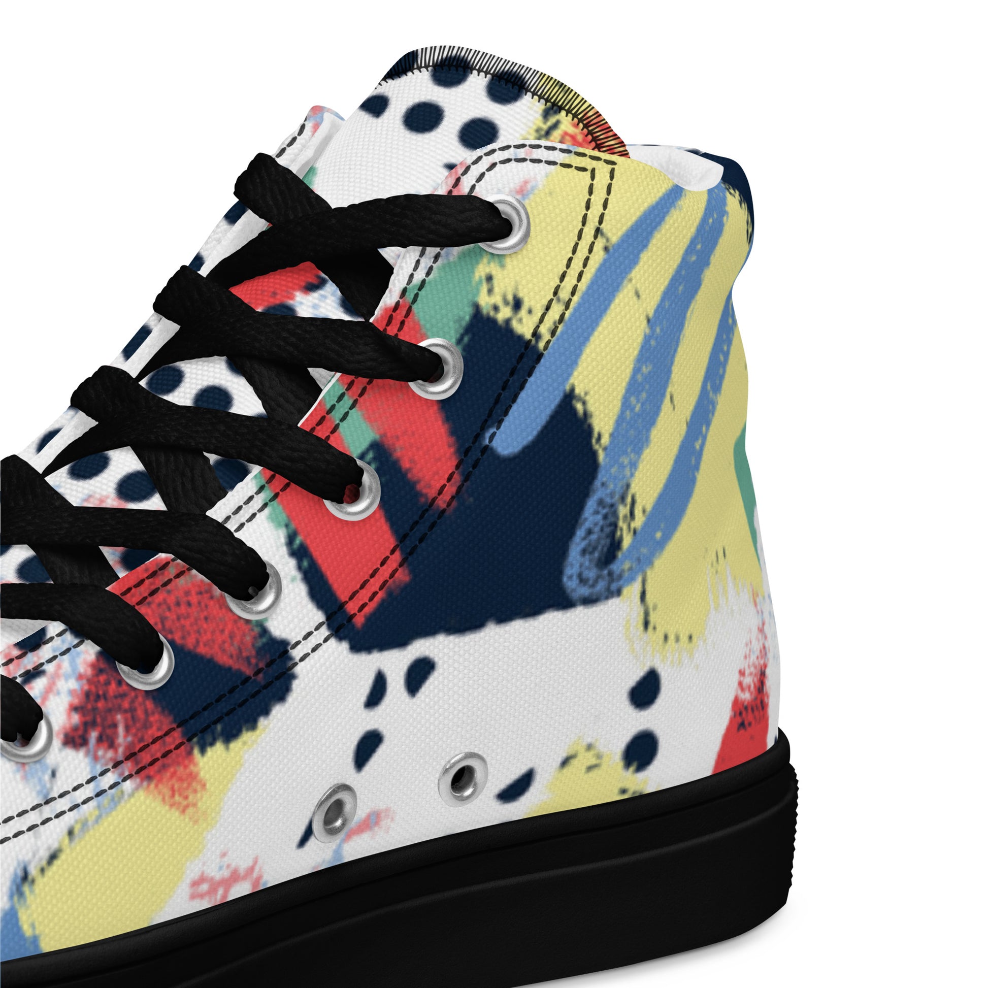 "The Maze" Men’s High top Canvas