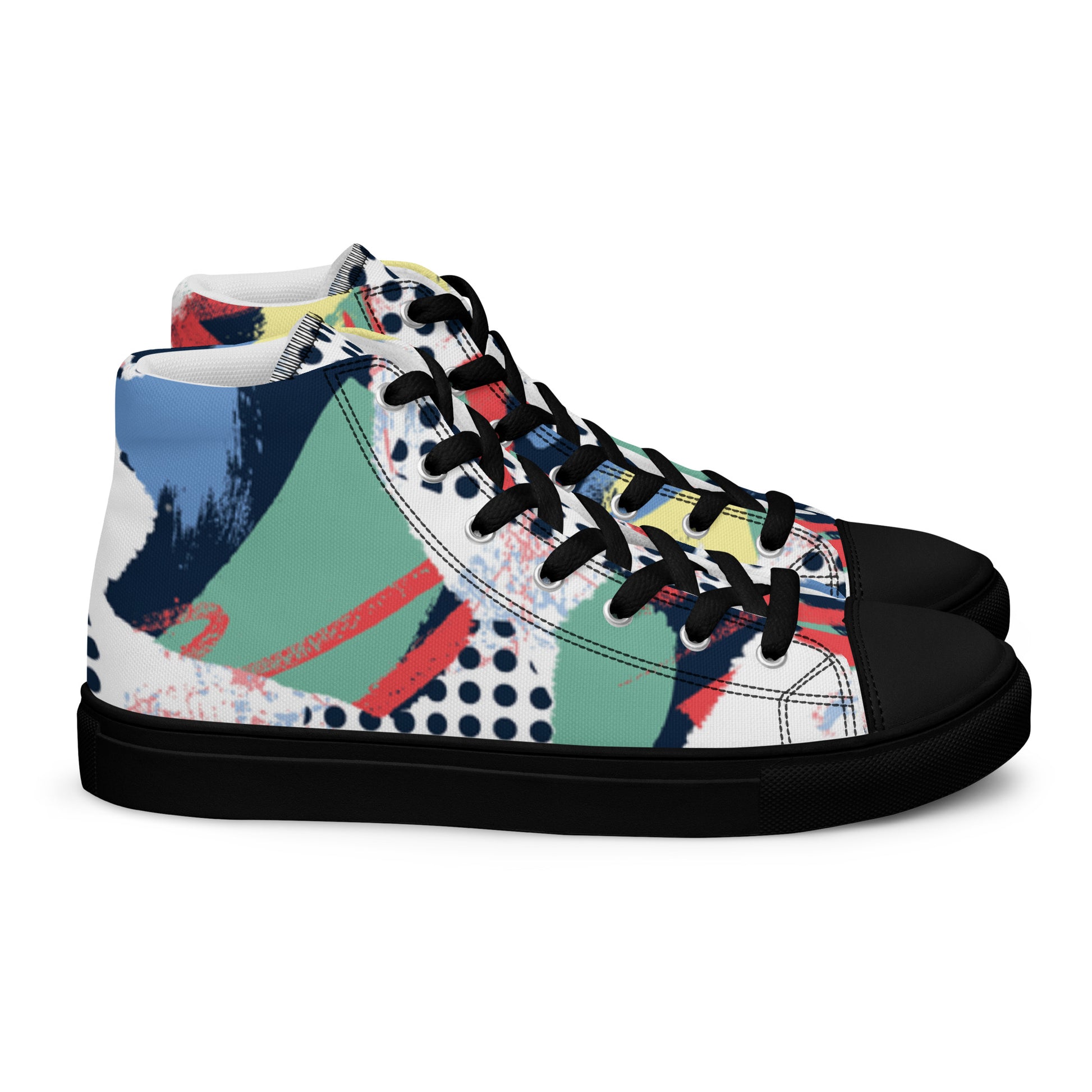 "The Maze" Men’s High top Canvas