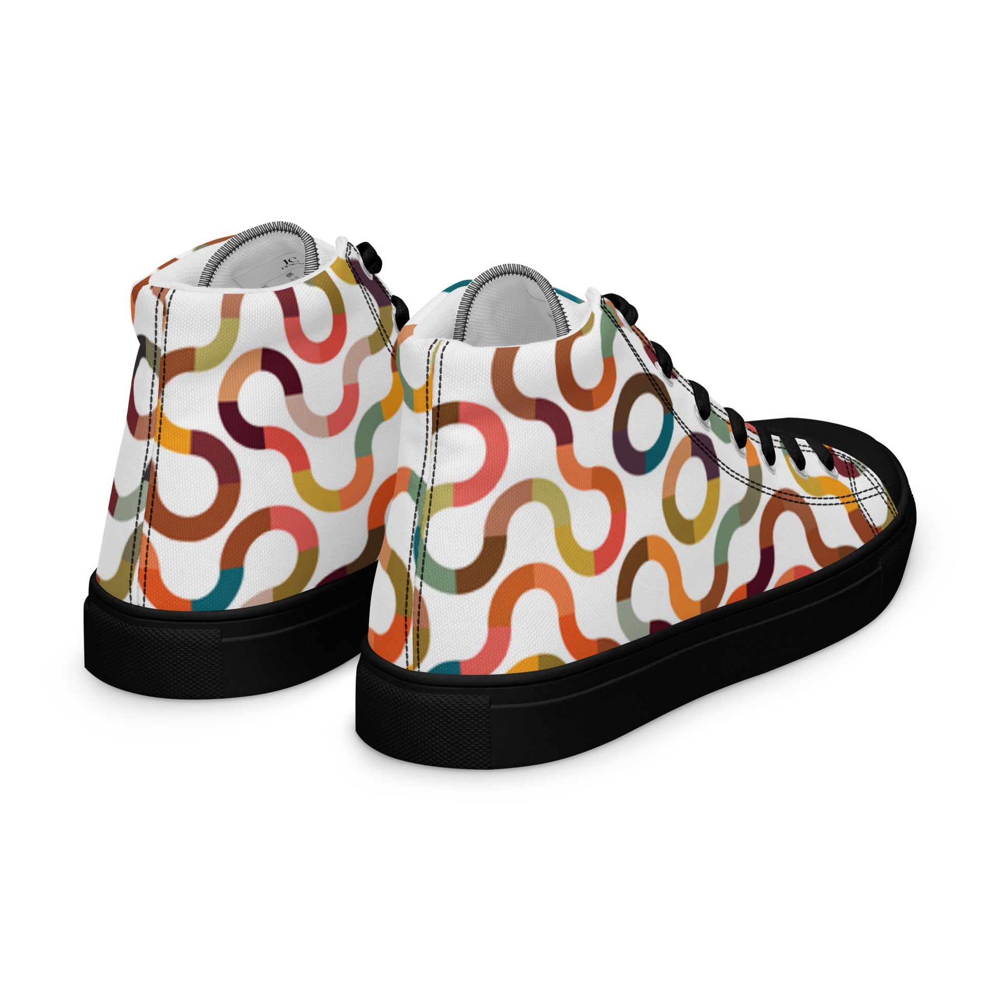 "The Colorful Trail" Men’s High Top Canvas