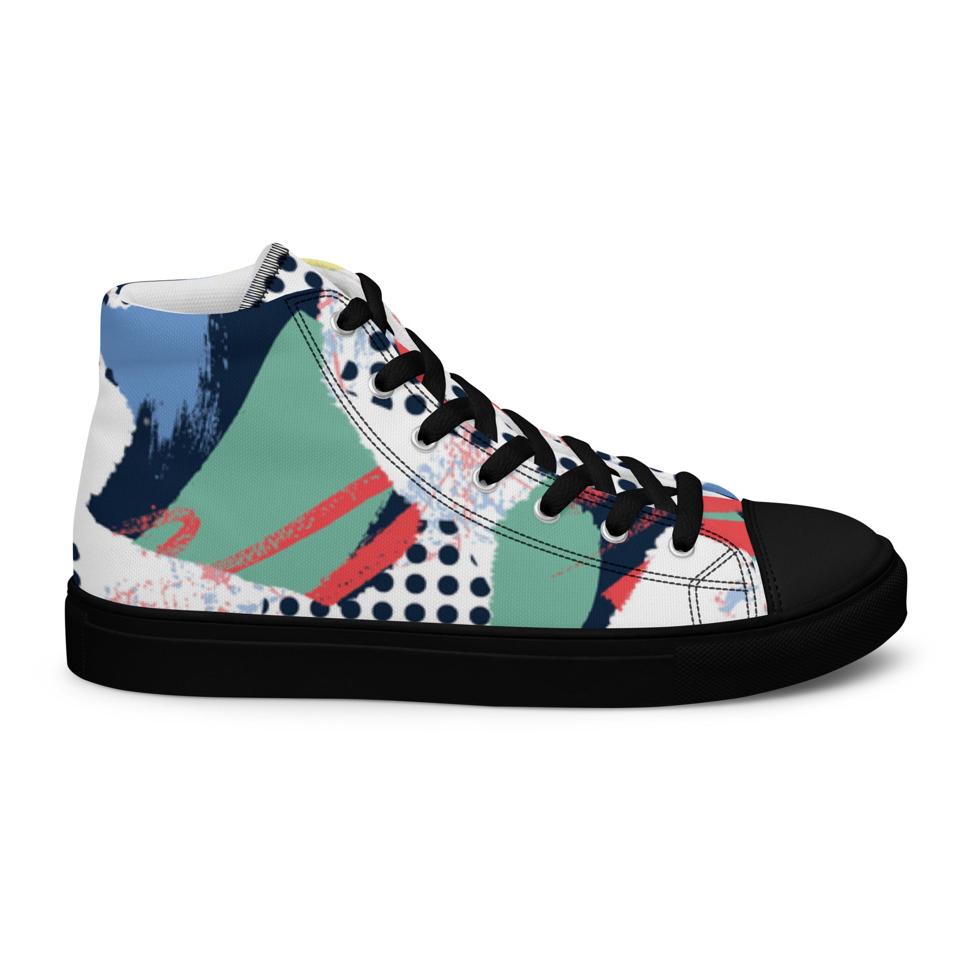 "The Maze" Men’s High top Canvas