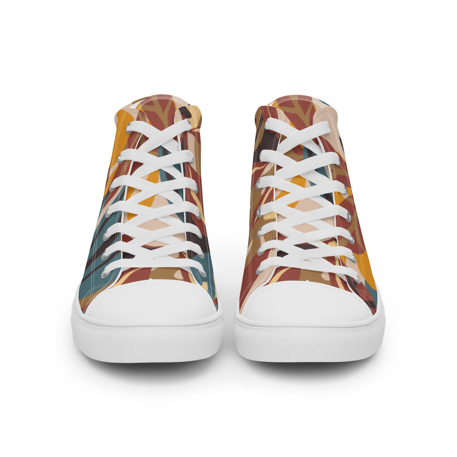 "Cool Leaf" Men’s High Top Canvas