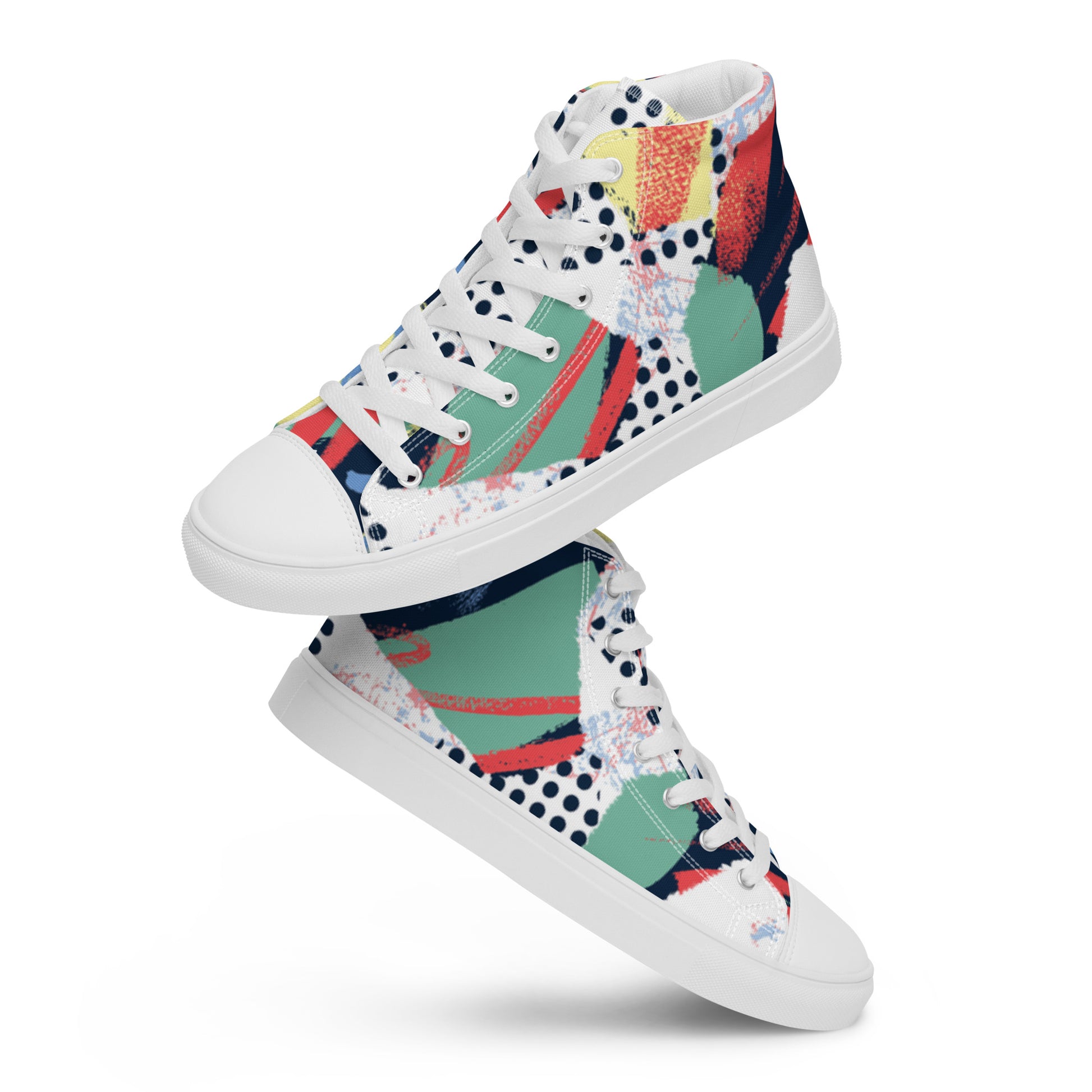 "The Maze" Men’s High top Canvas