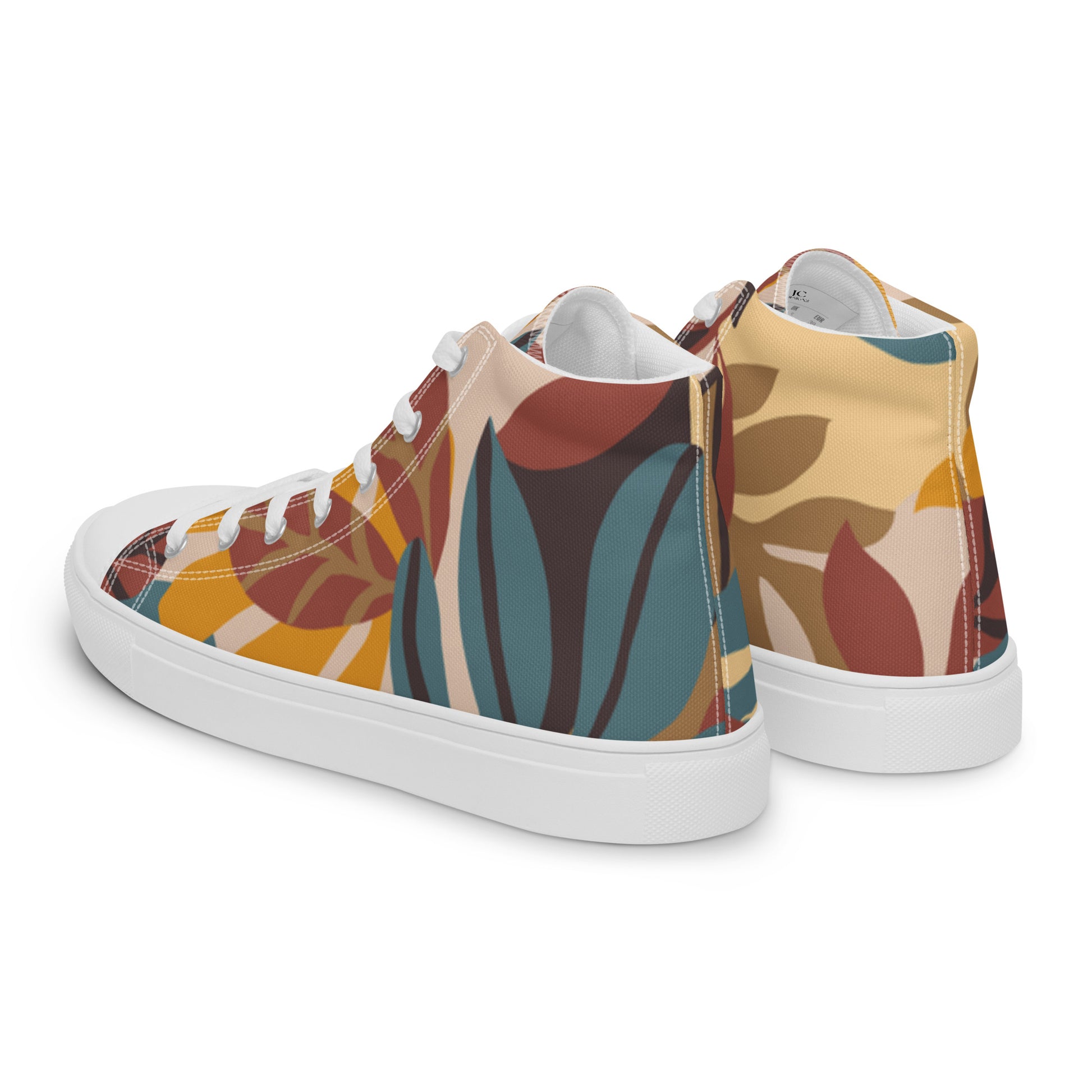 "Cool Leaf" Men’s High Top Canvas