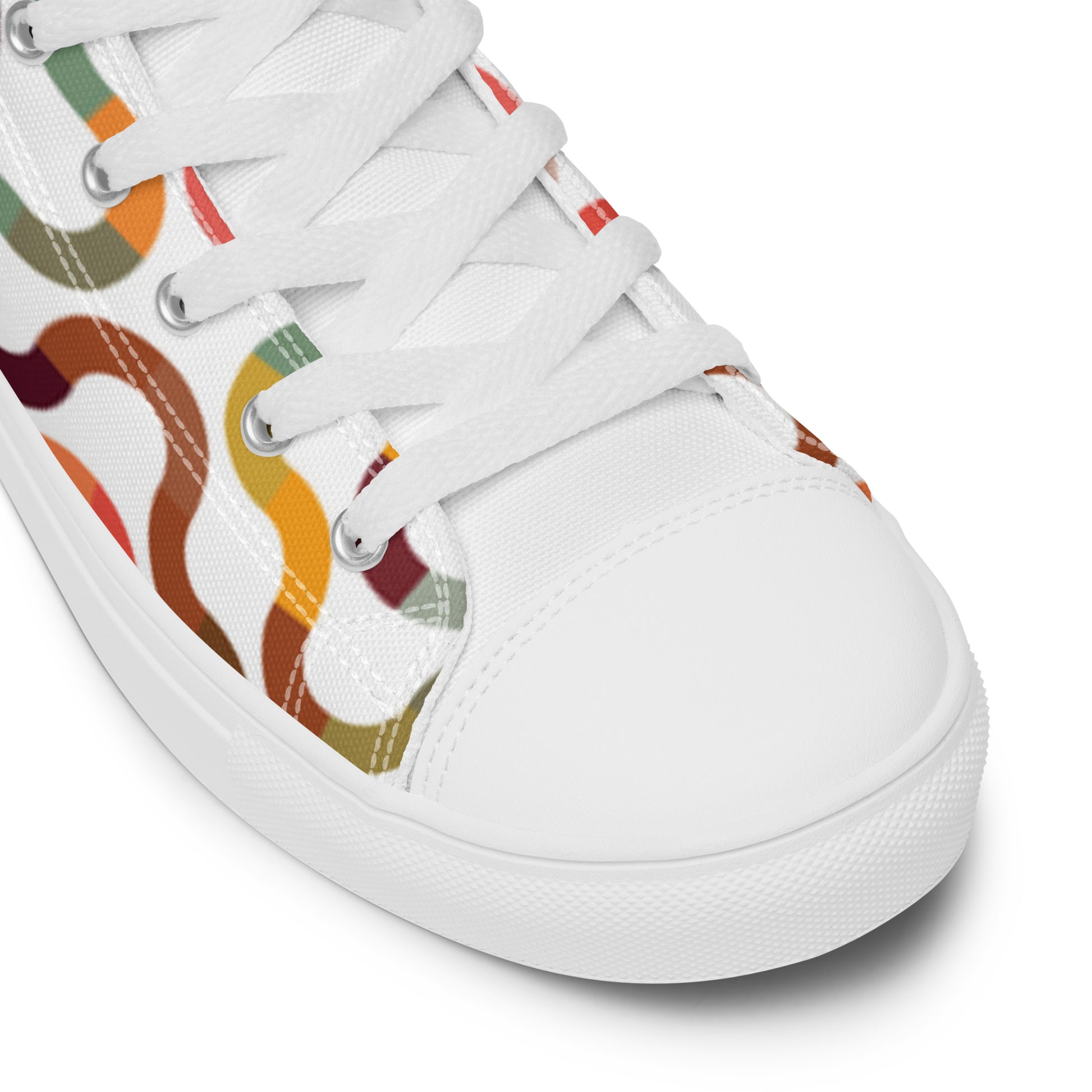 "The Colorful Trail" Men’s High Top Canvas