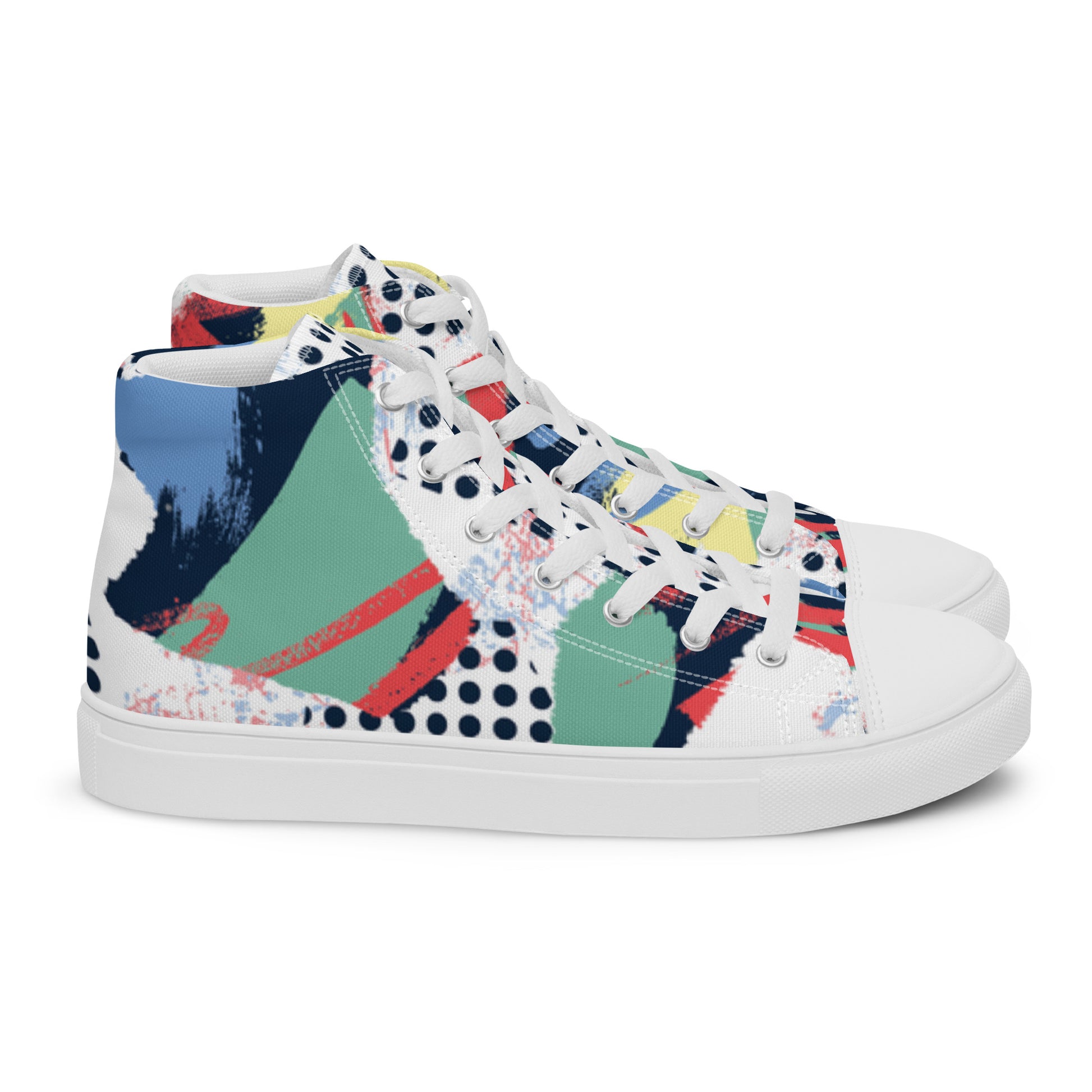 "The Maze" Men’s High top Canvas