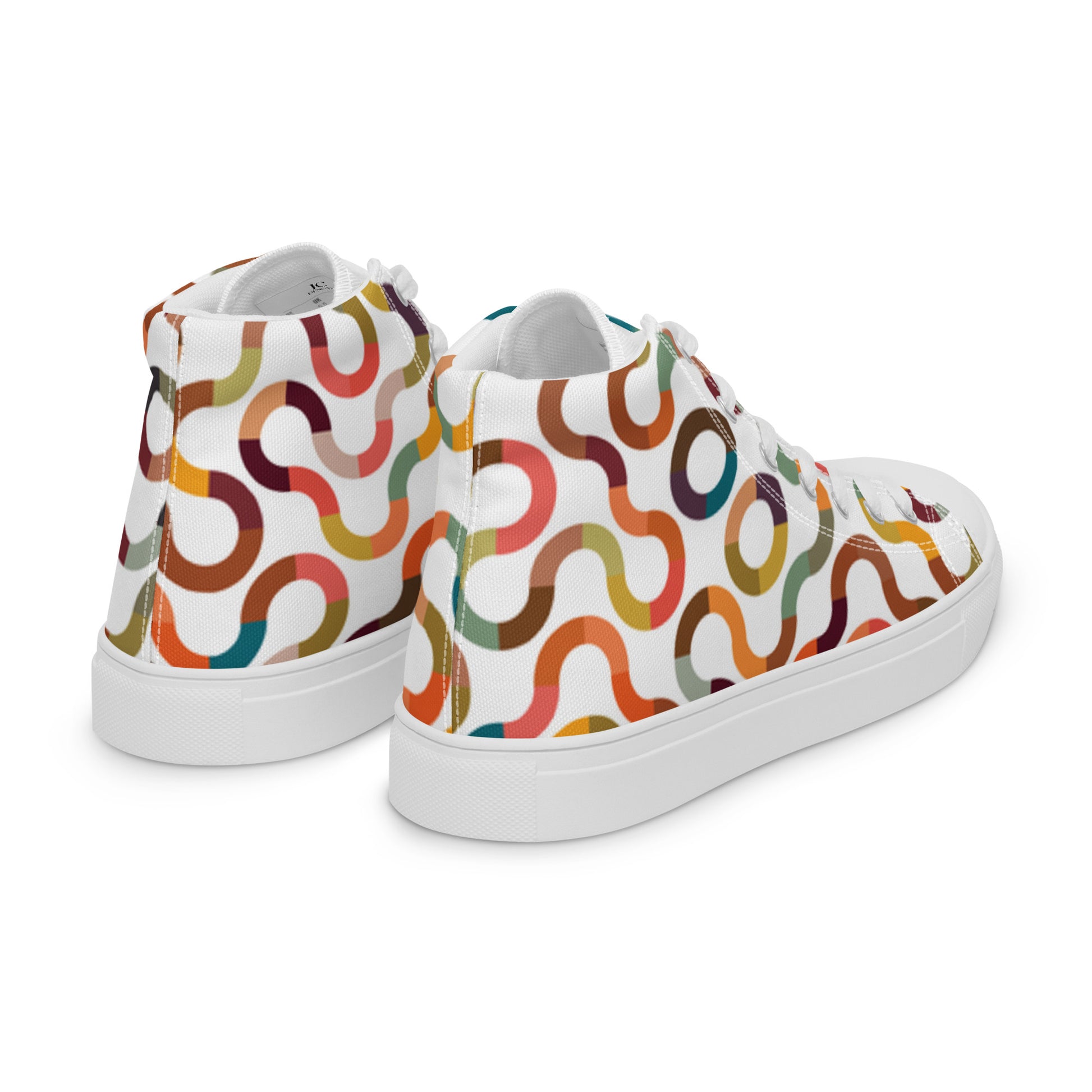 "The Colorful Trail" Men’s High Top Canvas