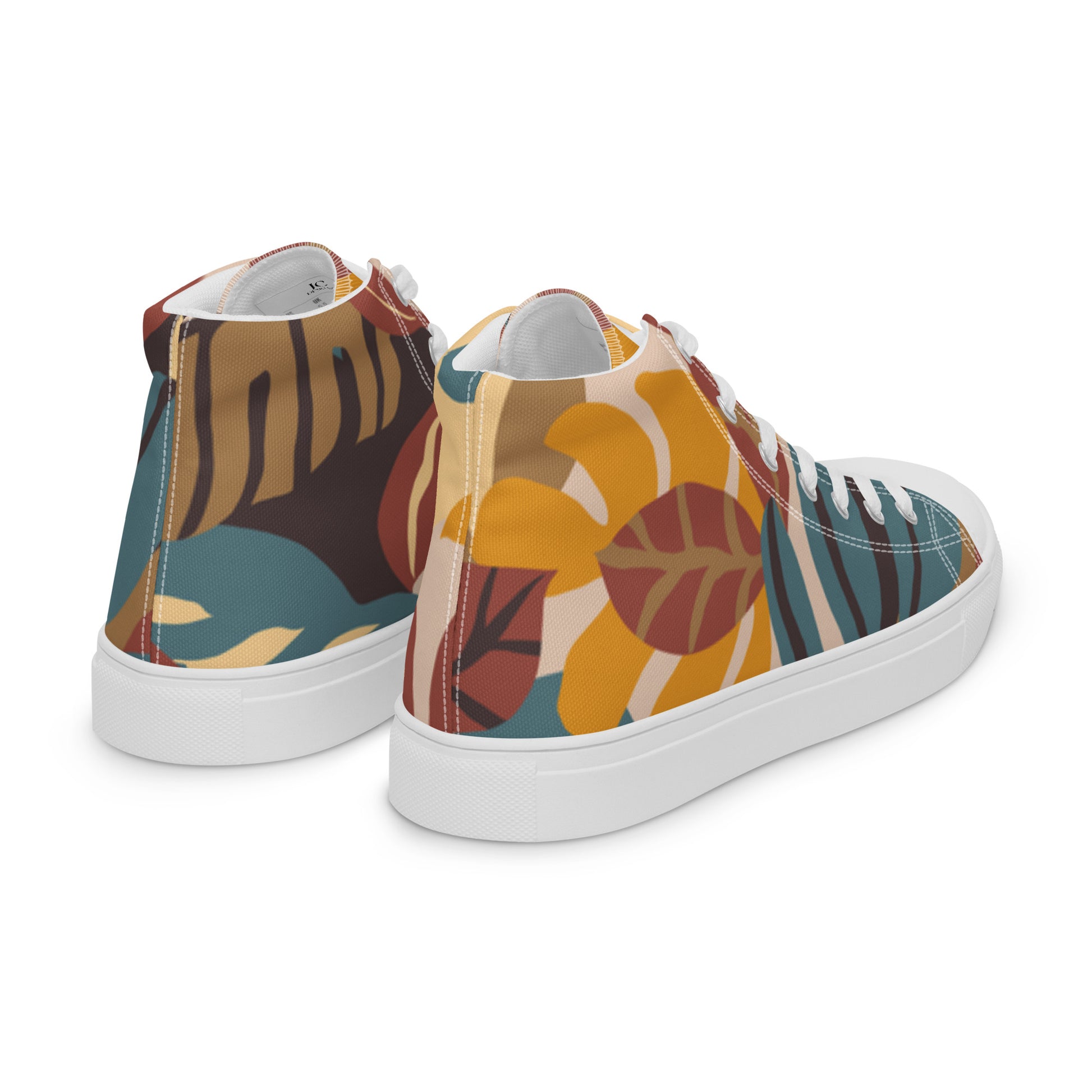 "Cool Leaf" Men’s High Top Canvas