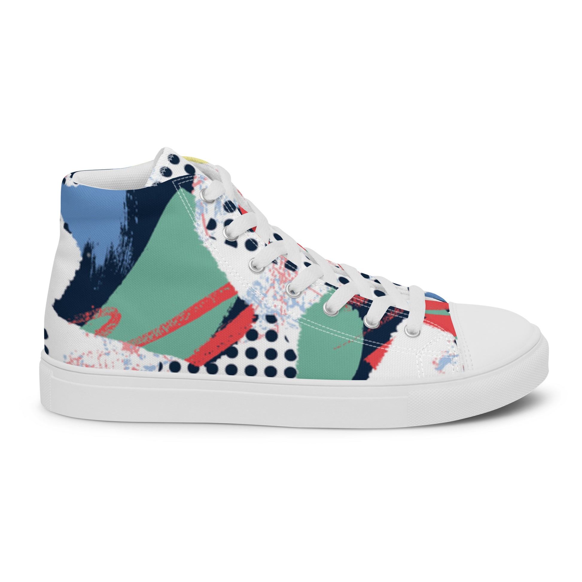 "The Maze" Men’s High top Canvas