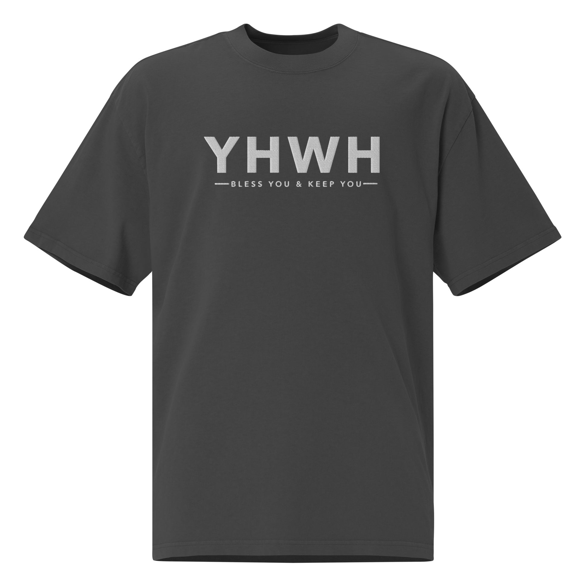 "YHWH" Embroidered Oversized T-shirt