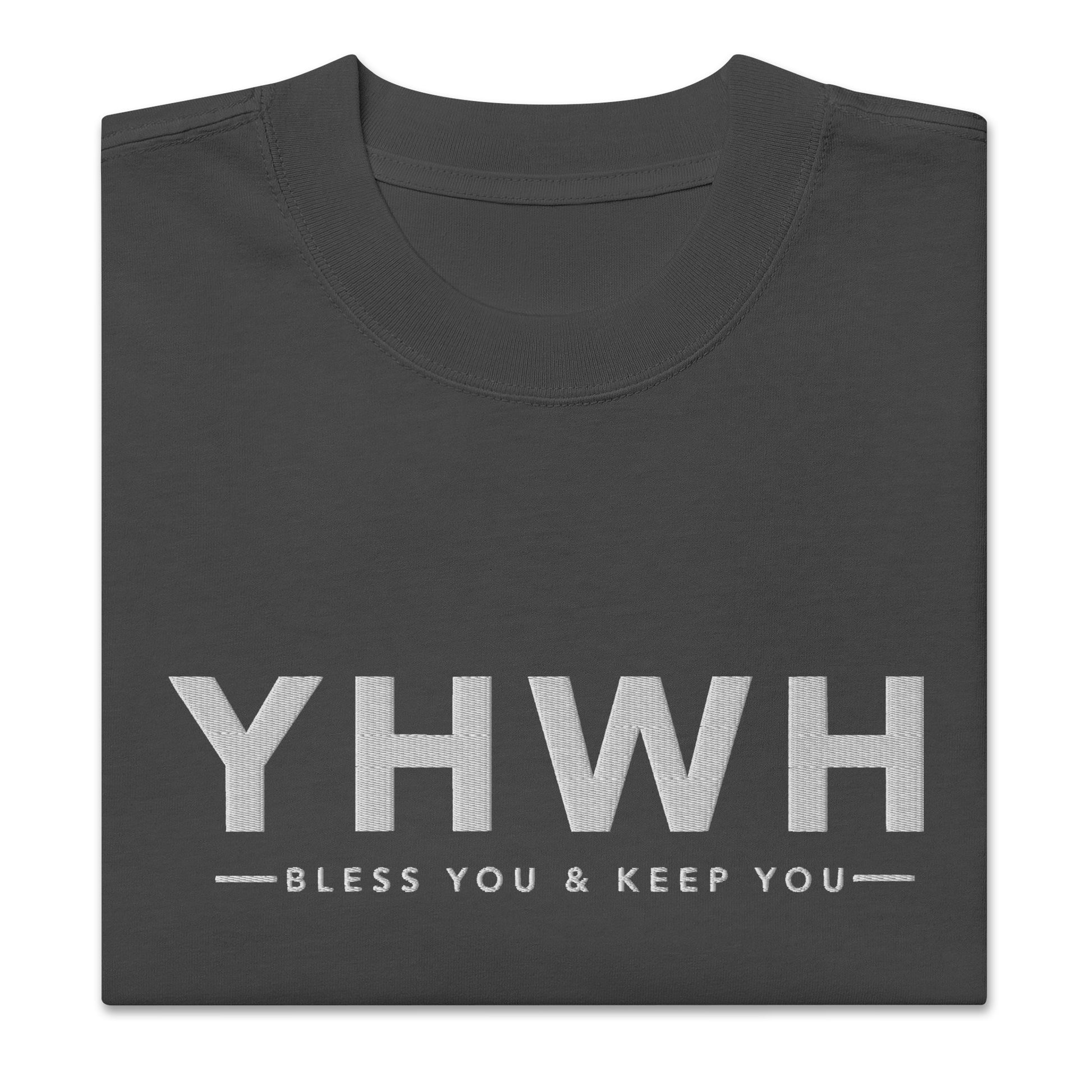 "YHWH" Embroidered Oversized T-shirt