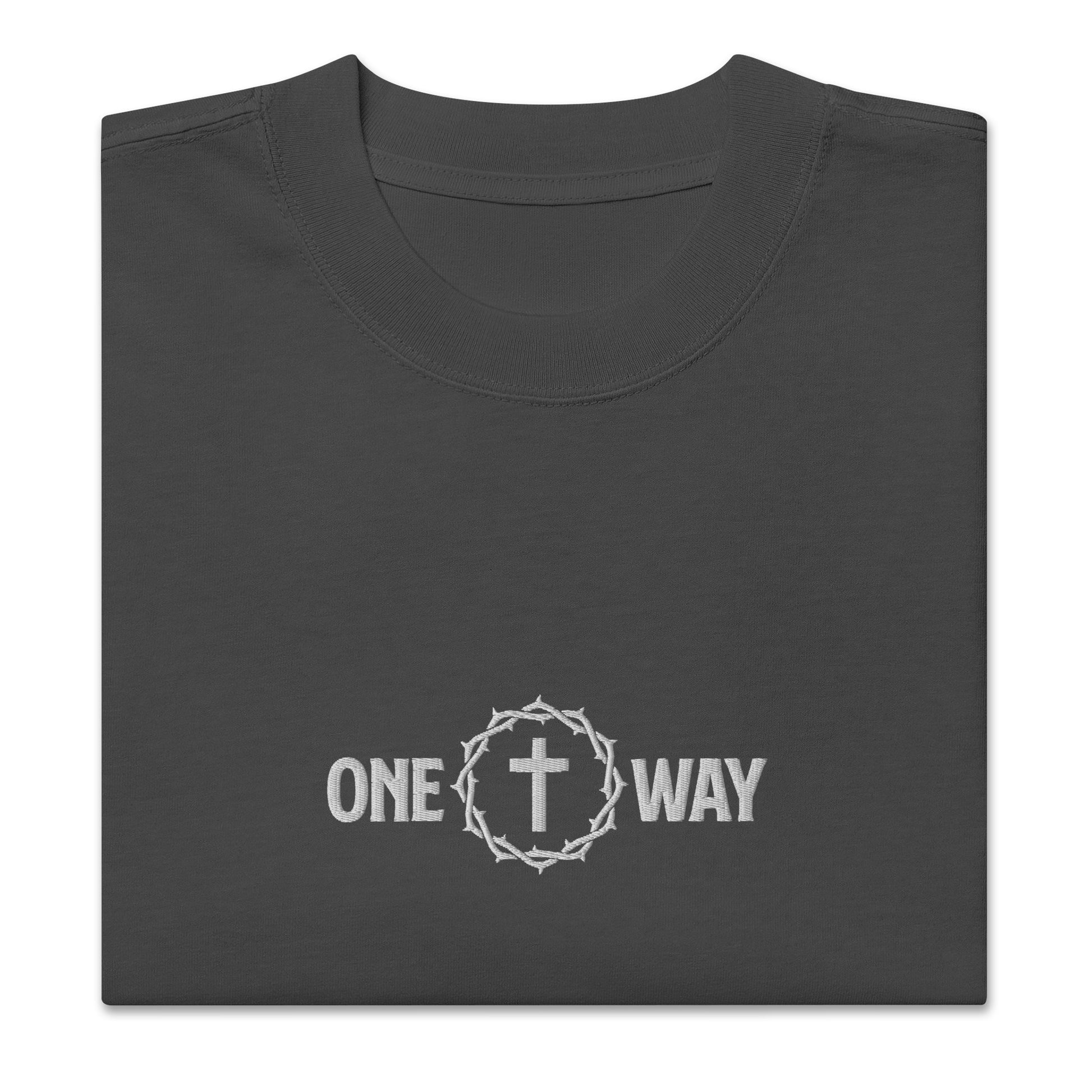 "One Way" Embroidered Oversized T-shirt