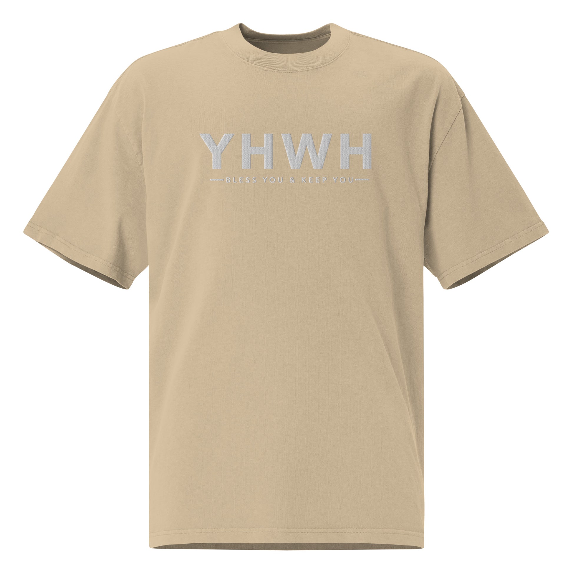 "YHWH" Embroidered Oversized T-shirt