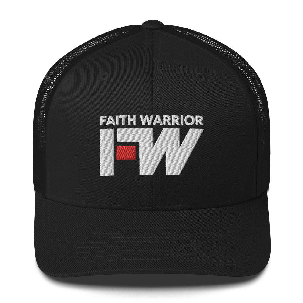 Faith Warrior Embroidered Trucker Cap