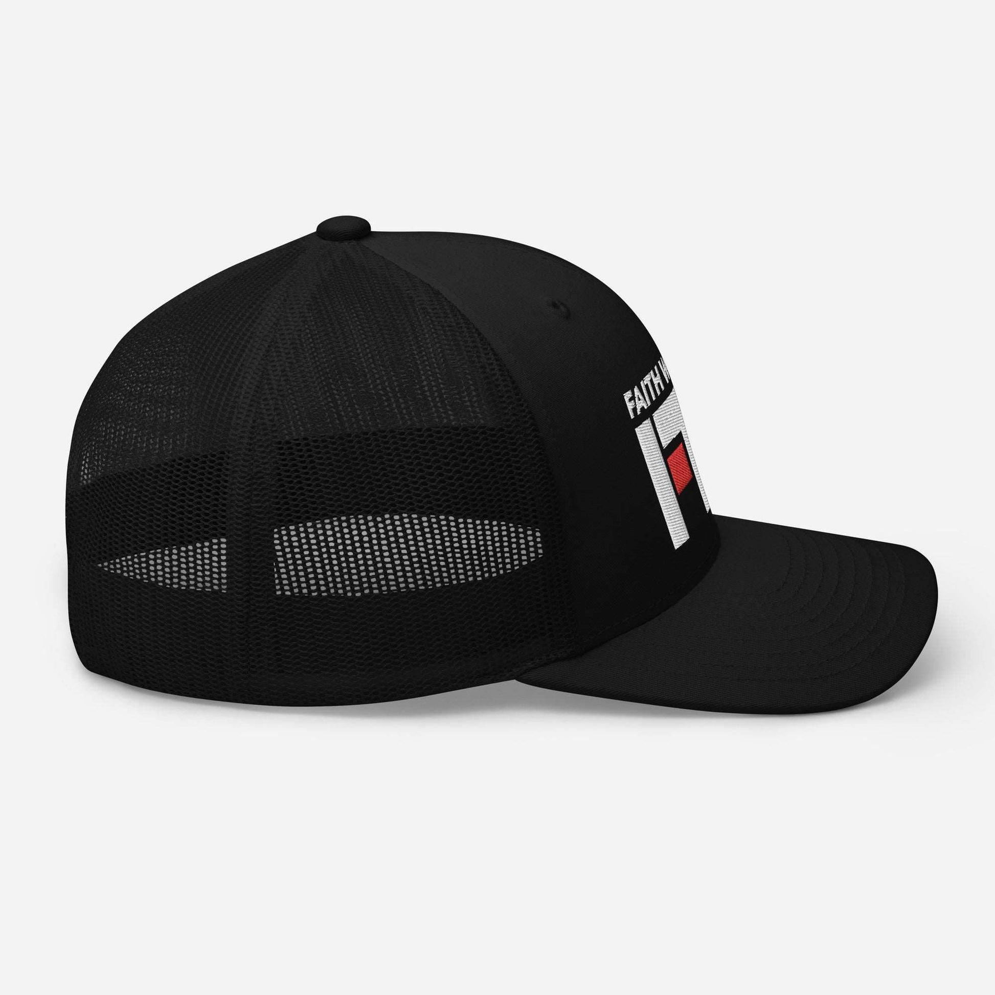 Faith Warrior Embroidered Trucker Cap