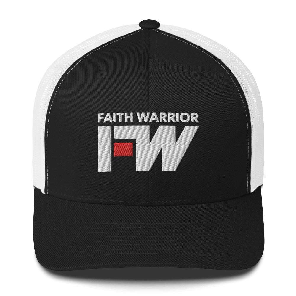 Faith Warrior Embroidered Trucker Cap