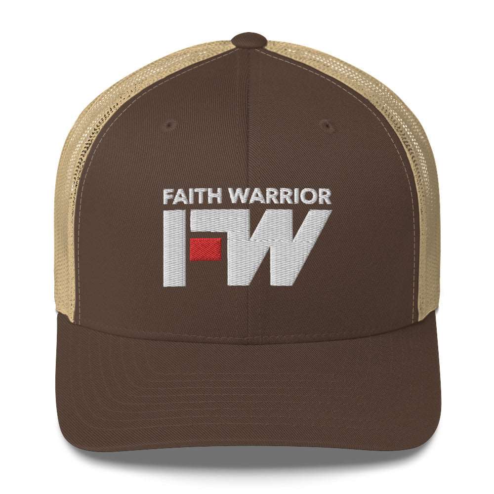 Faith Warrior Embroidered Trucker Cap