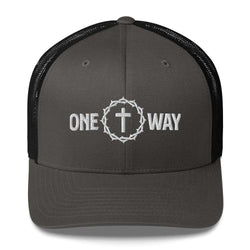 Image of One Way Christian Embroidered Trucker Cap