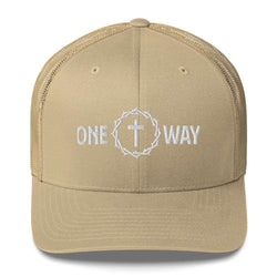 Image of One Way Christian Embroidered Trucker Cap