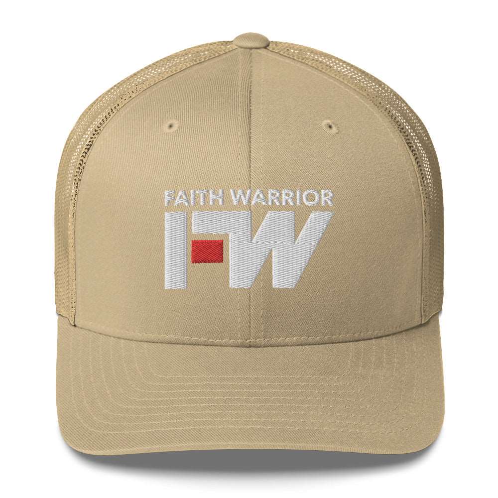 Faith Warrior Embroidered Trucker Cap