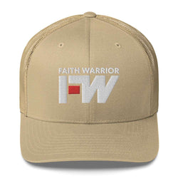 Image of Faith Warrior Embroidered Trucker Cap