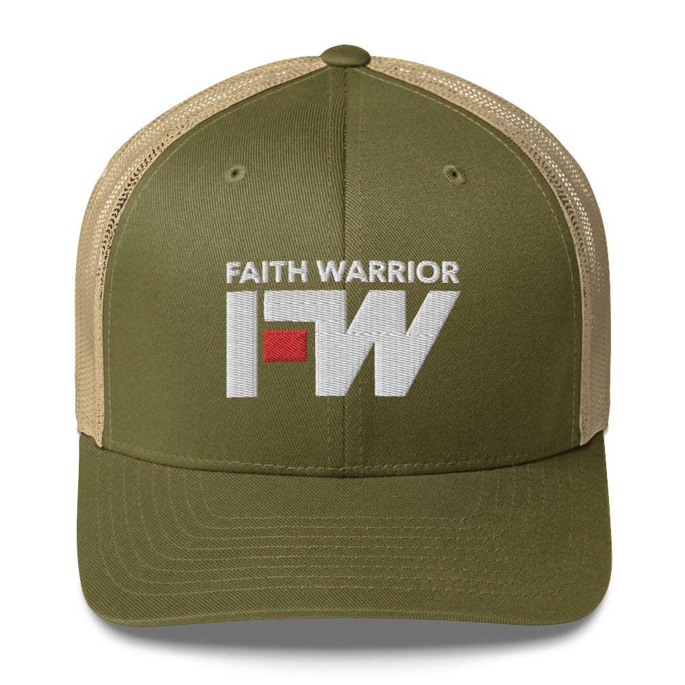 Faith Warrior Embroidered Trucker Cap