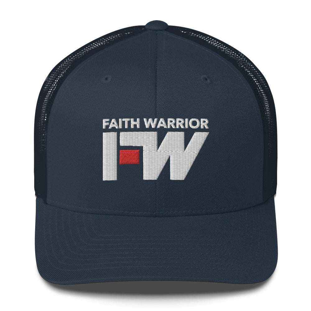 Faith Warrior Embroidered Trucker Cap