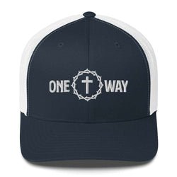 Image of One Way Christian Embroidered Trucker Cap