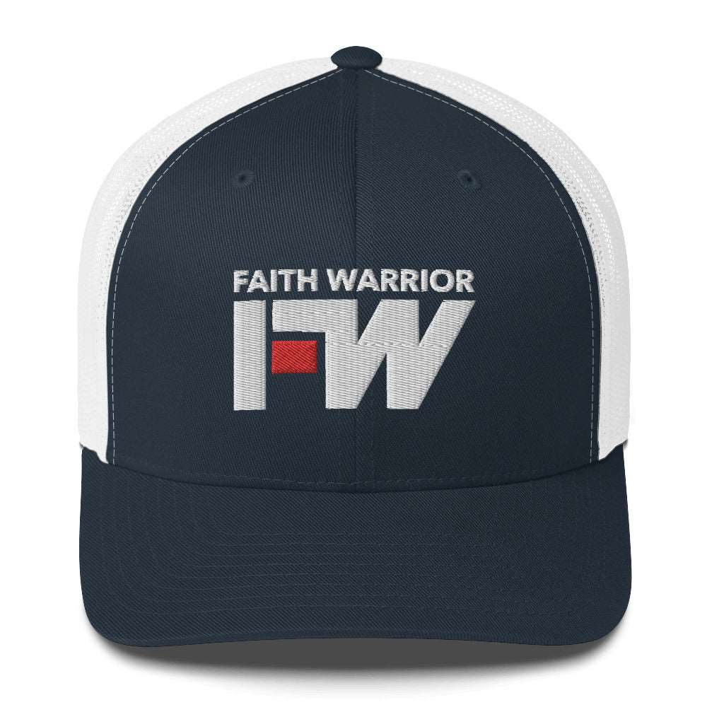 Faith Warrior Embroidered Trucker Cap